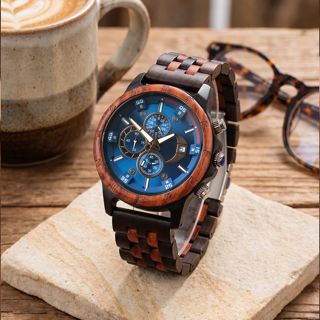 Man's Watches Wooden Watch Str - Luxury Watch Mockup ulasan dan harga