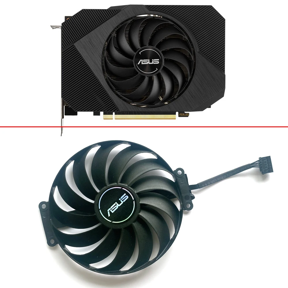 

95MM 6PIN T129215SU CF1010U12D GTX1650 RTX3050 3060 GPU FAN For ASUS RTX 3050 3060 PHOENIX ITX Graphics Card Cooling Fan