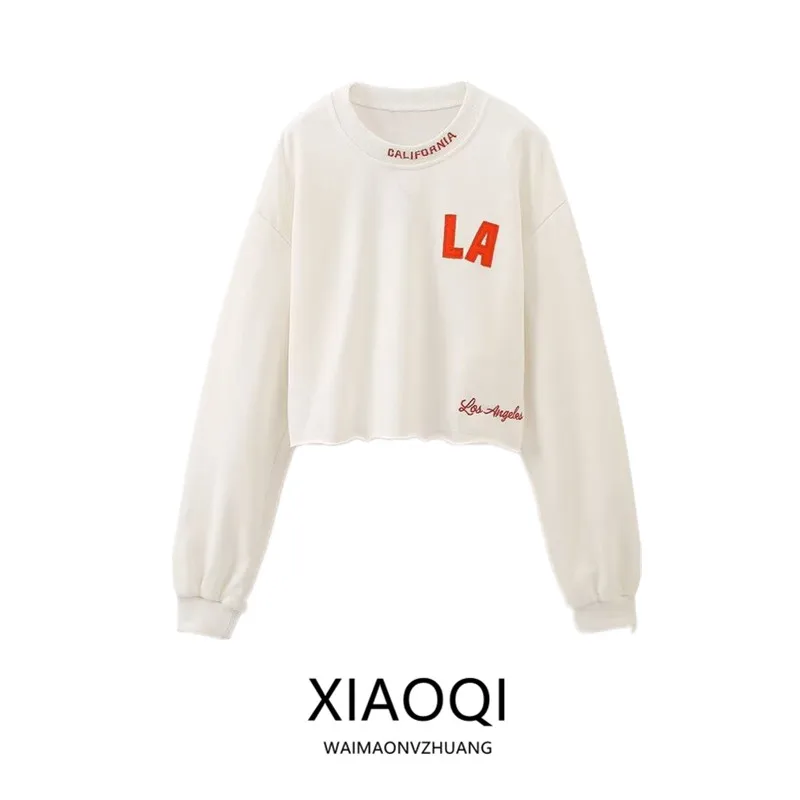 

Лето 2024. Женская повседневная свободная толстовка из вельвета с длинными рукавами и принтом. Универсальная, удобная, для повседневной носки, стандартной длины.