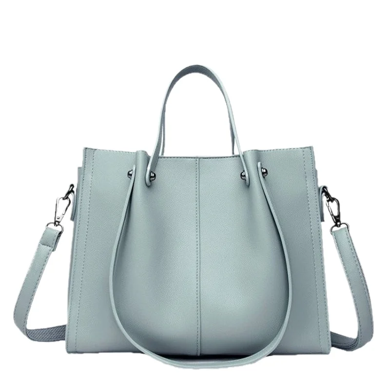 

Women's Large Capacity Shoulder Tote Bag Retro Faux Leather Crossbody Top Handle Daily Bag