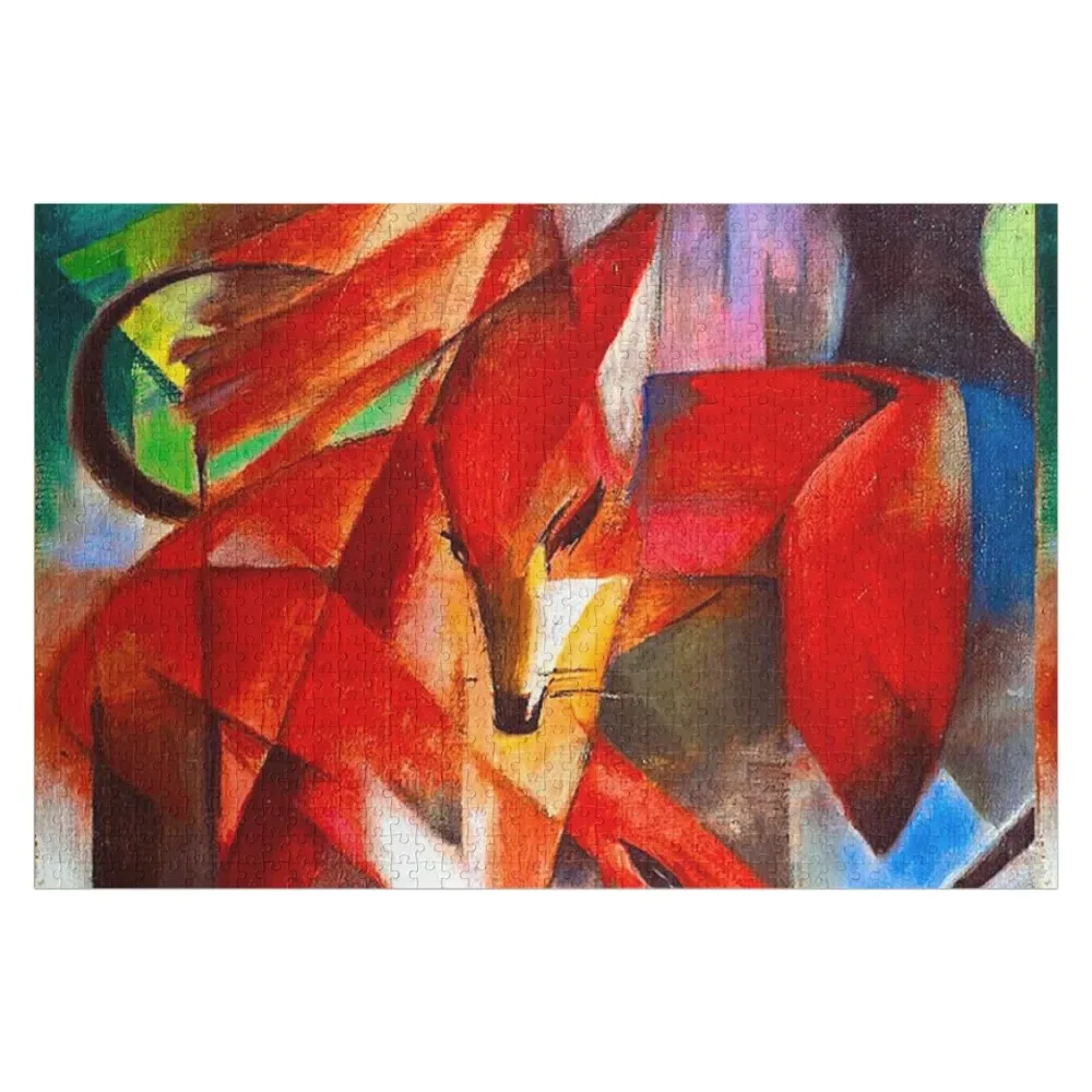 Franz Marc Foxes Jigsaw Puzzle Personalized Gifts Wooden Compositions For Children Wooden Name Anime Puzzle