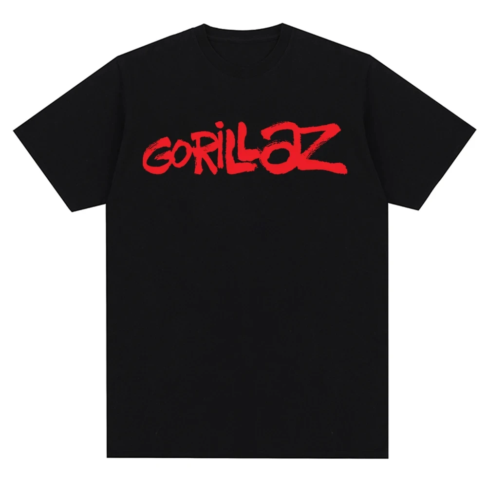 Music Band Gorillaz Punk Rock Cotton T-Shirts Print Men Women Short Sleeve T Shirt Oversized Harajuku Unisex Tees Tops Clothing