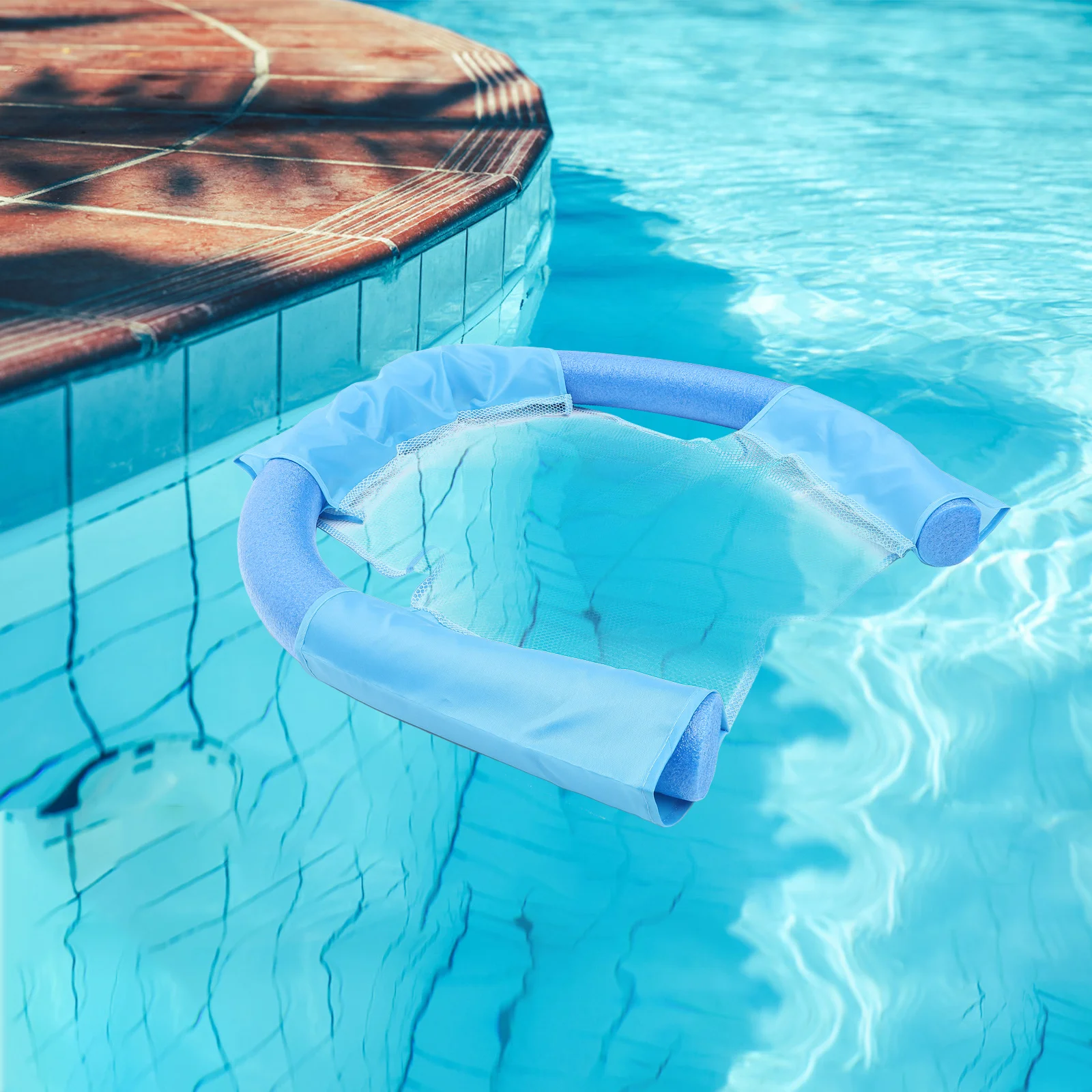 Schwimmender Poolstuhl, Netz, sicheres Ei-Material, einfache Installation, Tragen, Schwimmhilfe, Nudelschlinge, Schwimmer, Nudelschlinge, Poolschwimmer