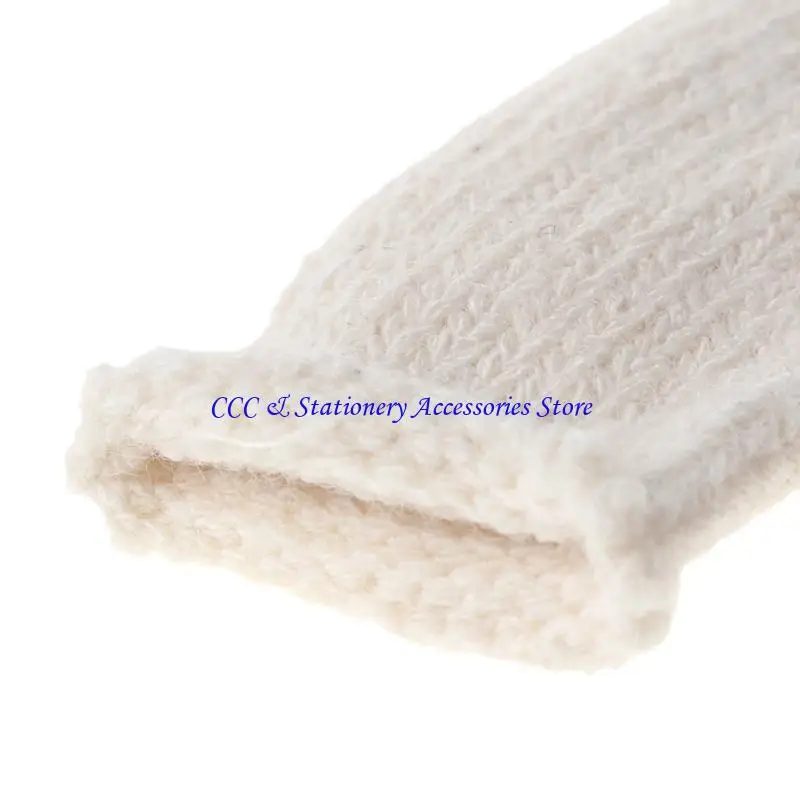 Q1JC Cotton Finger Guards Cots Avoid for Protection Prints Clean Polish Craft Tool 20
