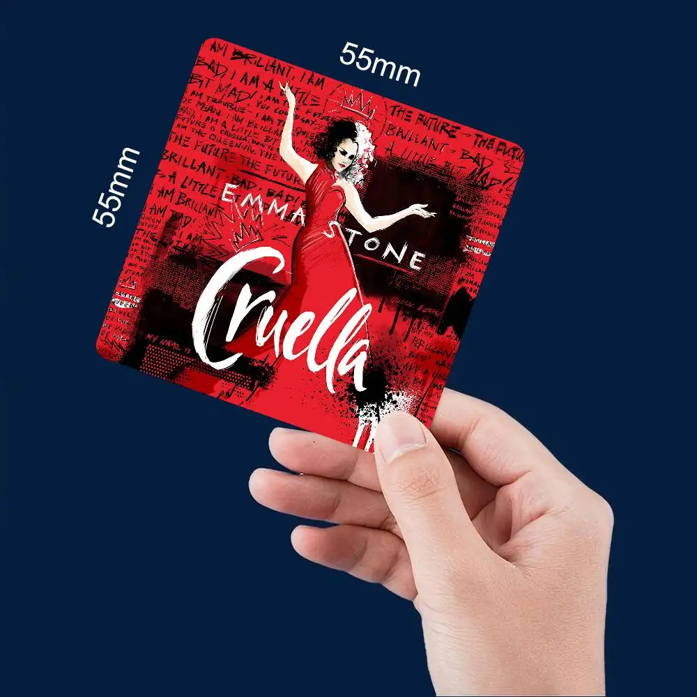 C-CRUELLA EMMA STONE إطار صور فيلم كلاسيكي صورة مغناطيس الثلاجة ملصقات مغناطيسية للثلاجة هدية للأصدقاء والعائلة والأطفال