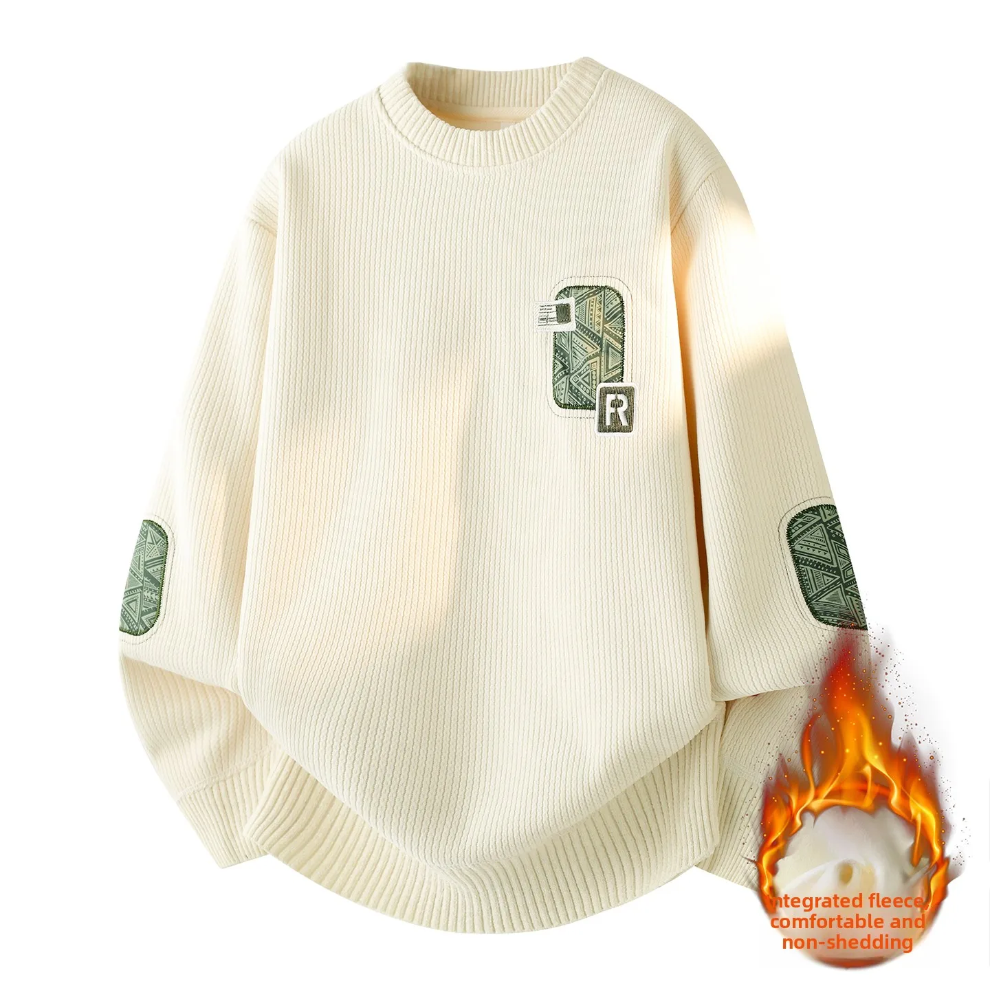 

Men's Oversized Fce Lined Hoodie Long Sve Thermal Top Faionable Streetwear Autumn Winter Thiened Comfortable Tirt