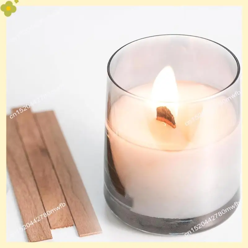 

LDHL фитиль для свечей из вишневого дерева, утолщенные деревянные фитили для свечей, длительное пламя, легко ожоги, сердечники для изготовления свечей