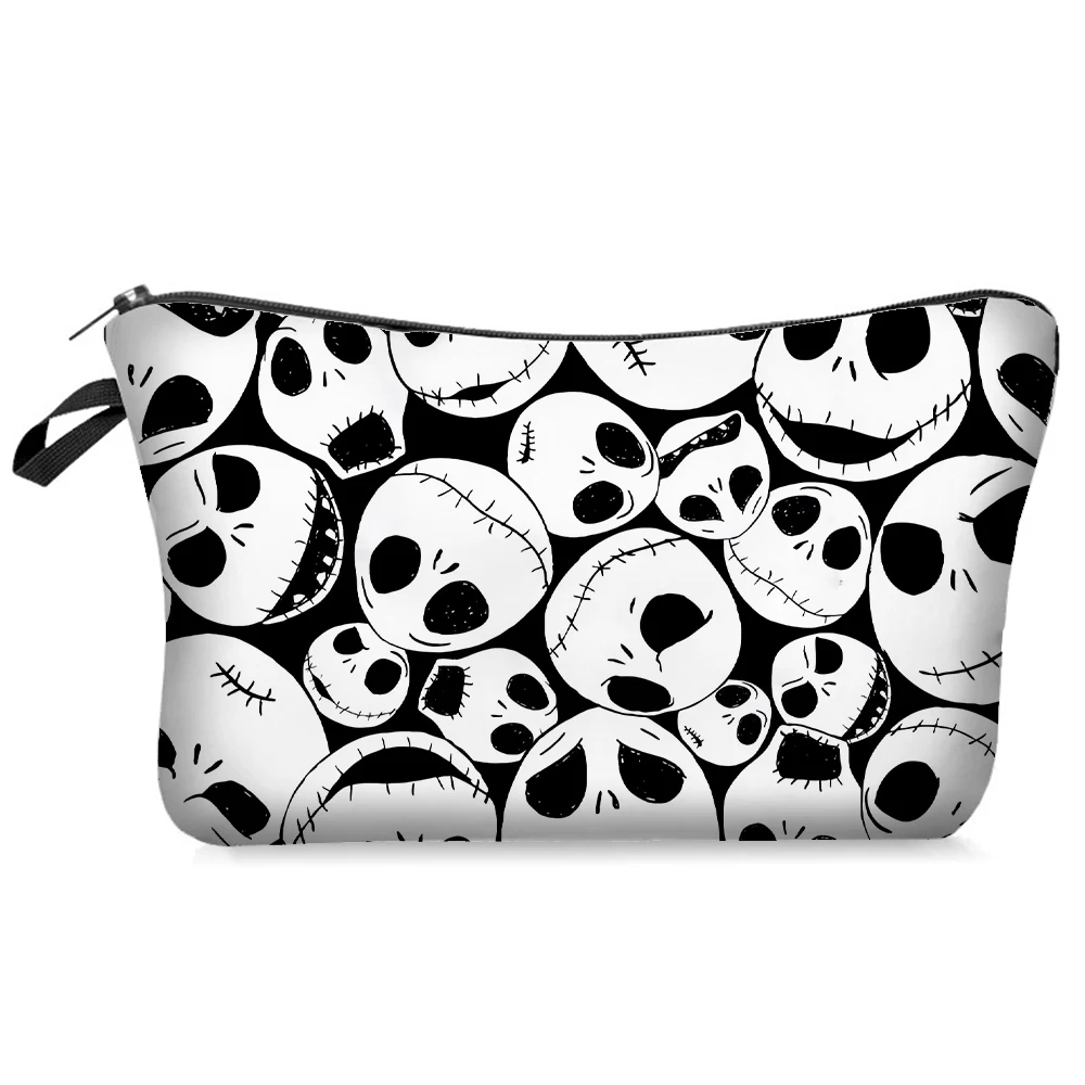 Disney De Nachtmerrie Voor Kerst Jack Skellington Cosmetische Tas Kawaii Anime Bedrukte Opbergtas Schattige Draagbare Draagtassen