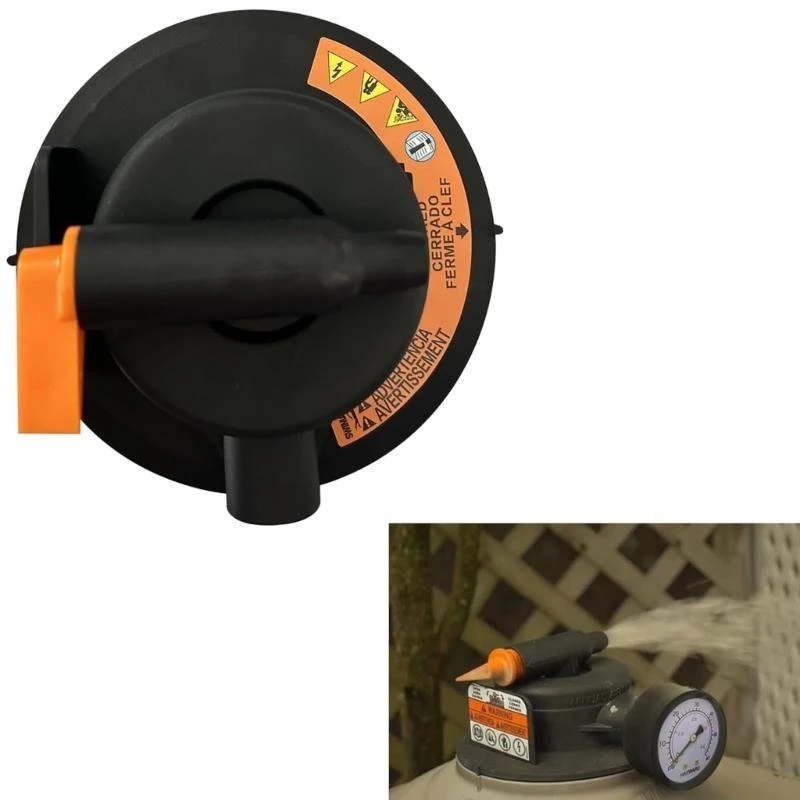 Majelis Bantuan Udara Manual DEX2420MAR2 dengan tekstur plastik pengukur tekanan untuk filter kolam untuk meningkatkan kinerja