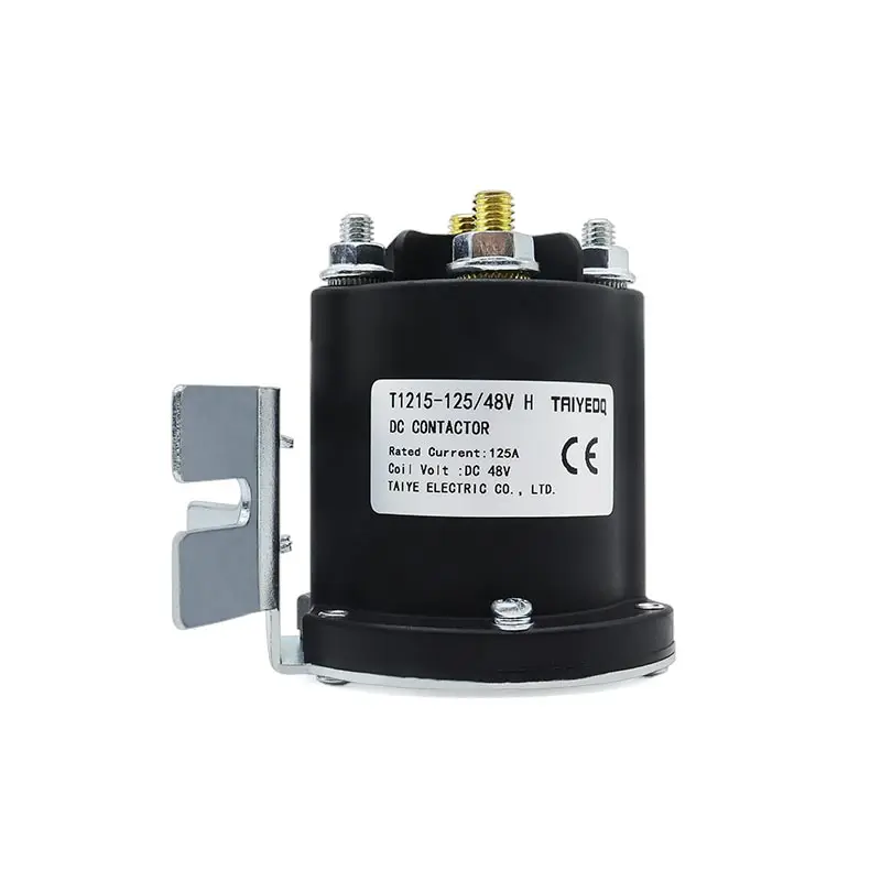T1215-125 125A DC Contactor 12V 24V 48V DC Pump Contactor Relay for Oil Pump Startup Battery Truck Electric Forklift