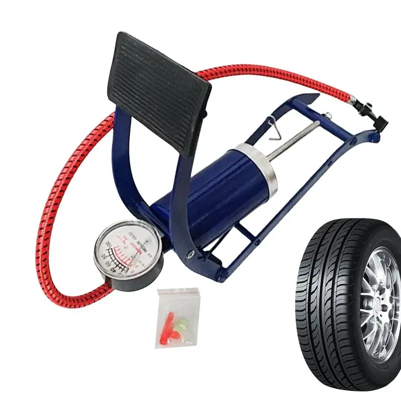 Motorcycle Pump Basketball Pump With Pressure Gauge Portable Pump Tire Pump Air Pump For Sport Balls Car Motorcycle Bicycle Tire