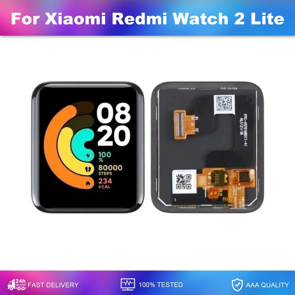 For Xiaomi Redmi Watch 2 Lite LCD Display Touch Screen Digitizer Assembly Replacement For Redmi Watch 2 Lite 2Lite