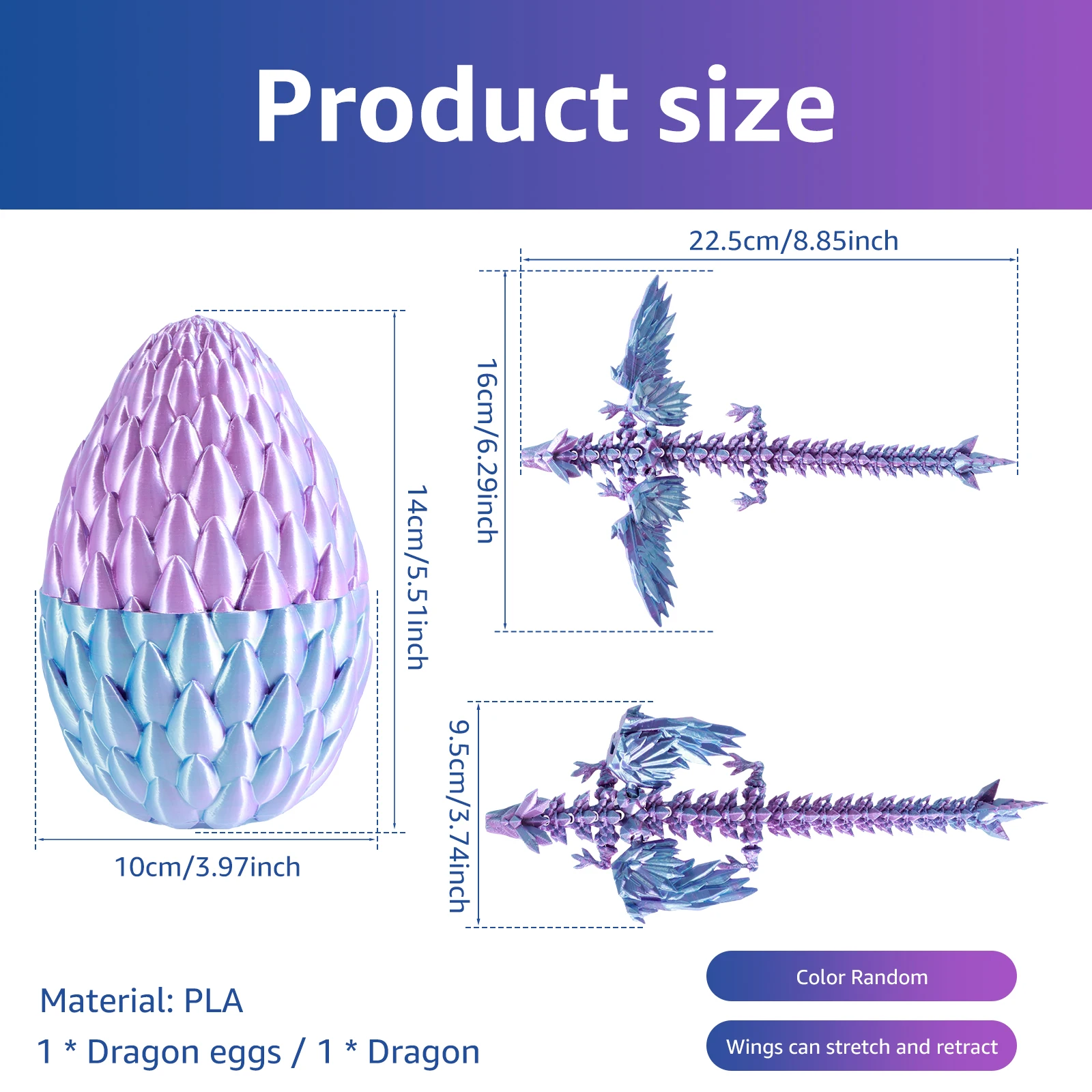3D-gedruckter Drache mit Drach – 3D Printing Egg Bewertung und Preis