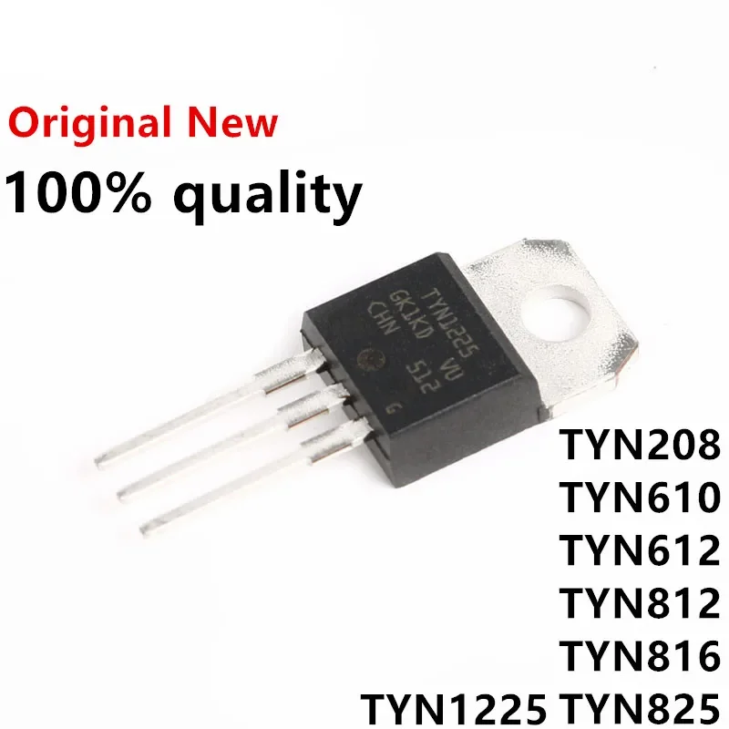 10Pcs/Lot TO-220 TYN208 TYN610 TYN612 TYN812 TYN816 TYN825 TYN1225 TYN625 TYN412 TYN840 TYN1225RG TYN612RG TYN610RG