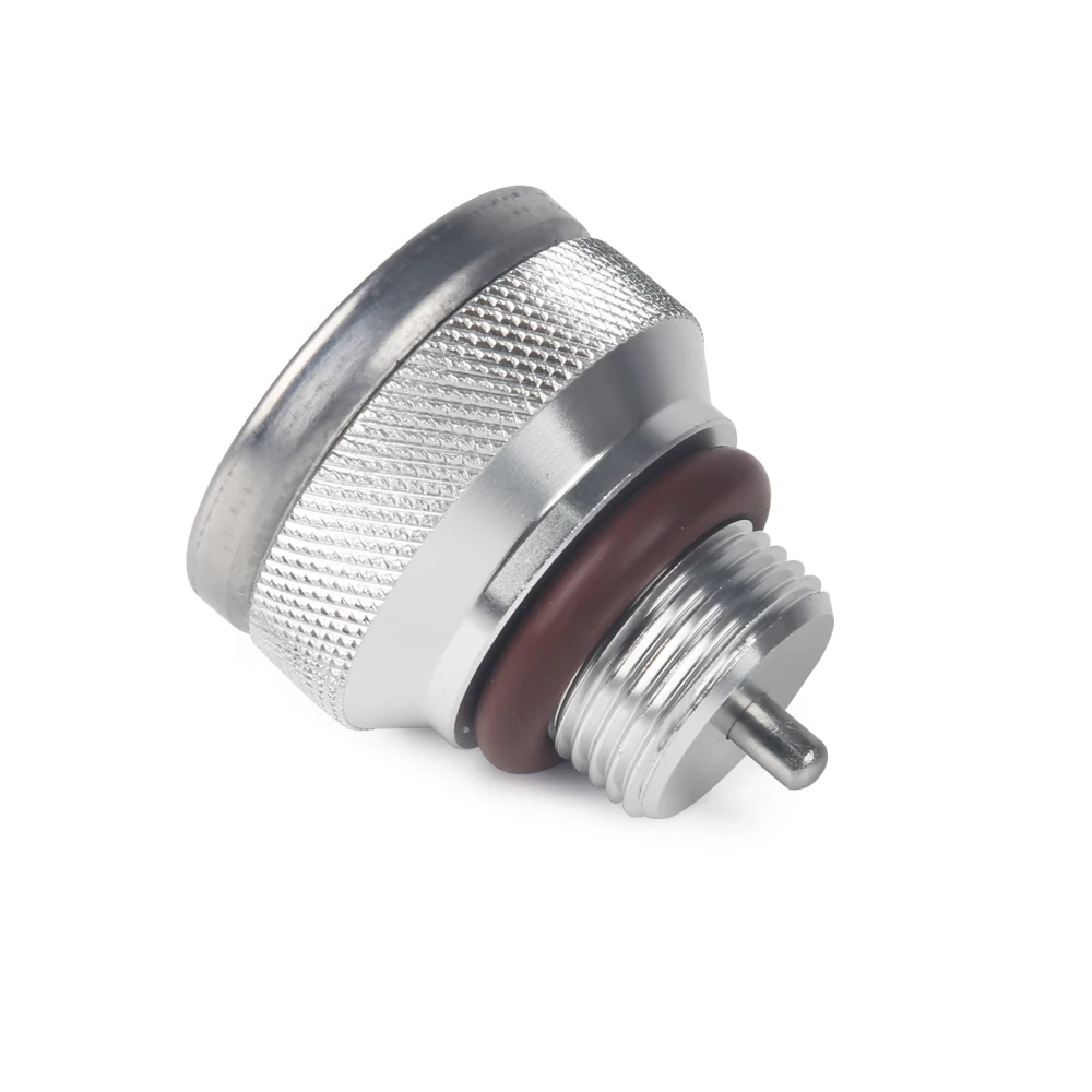 M20x1.5 Motorcycle Fuel Tank Cap With Oil Temperature Gauge Engine Valve Cover Oil Filler Cap For Haojue TR300 / Harley X350