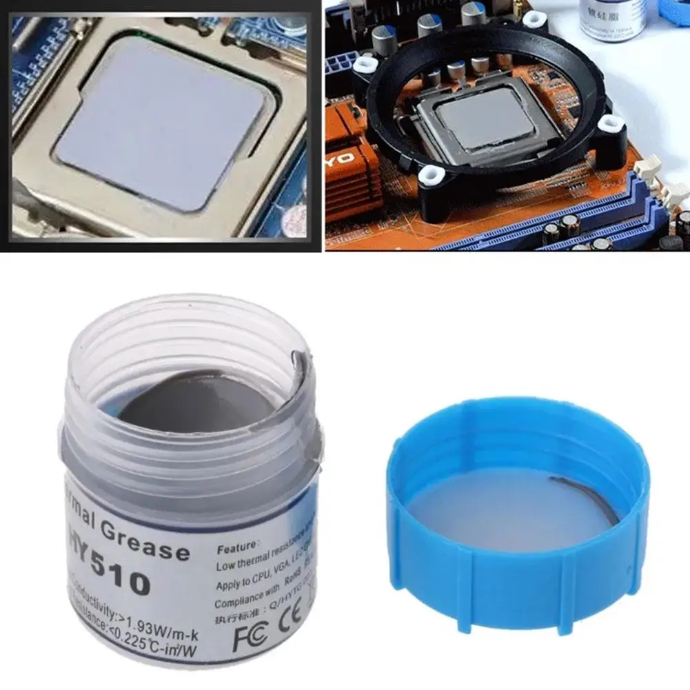 10gHY510 bottled thermal grease silver gray silicone heat dissipation grease notebook heat dissipation paste