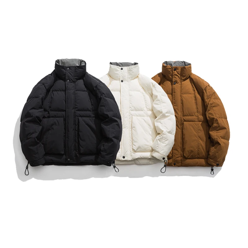 New winter down jacket Fashion winter tooling hooded down jacket