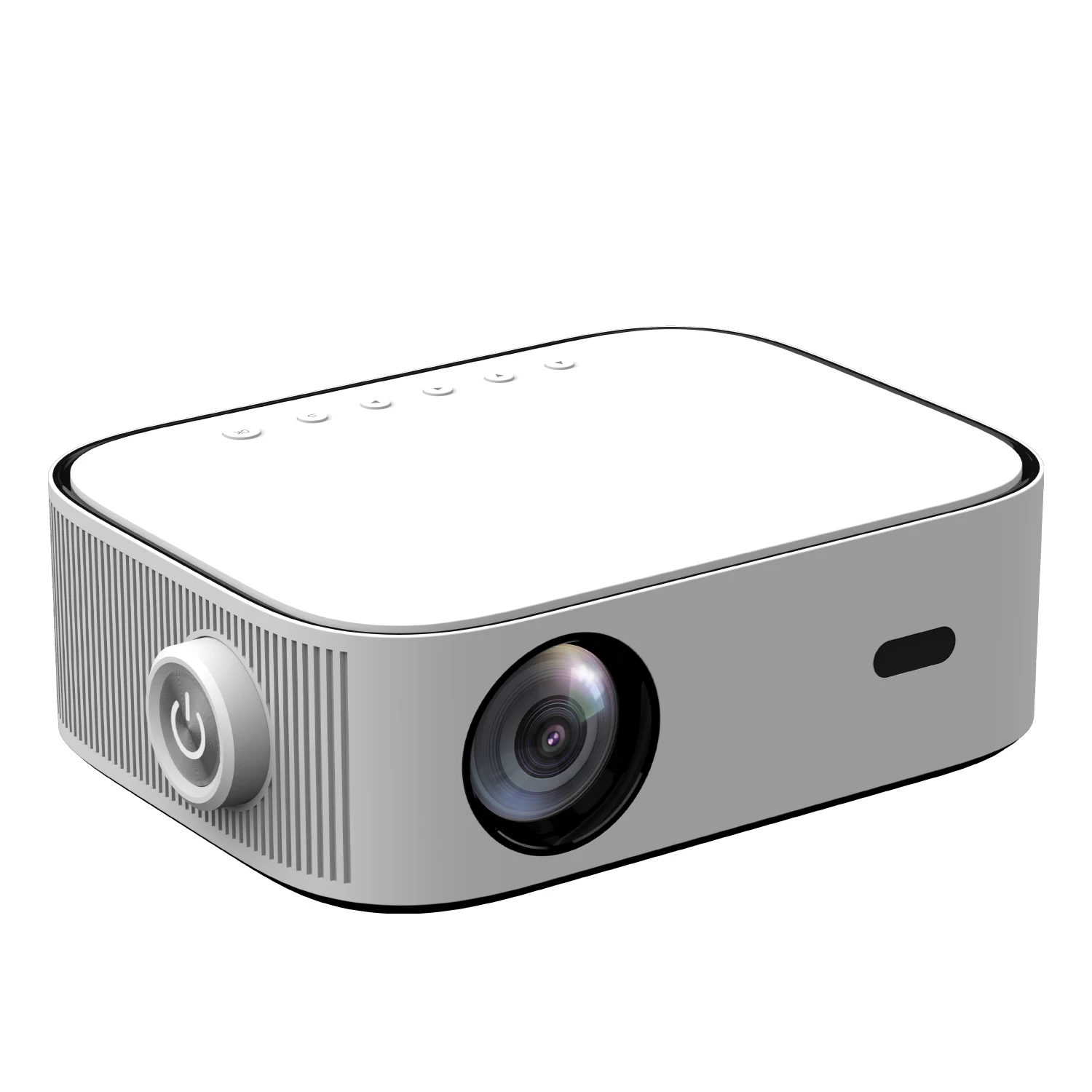 Proyektor 3d, Proyektor android 4k kecerahan tinggi 500 ANSI lumens full 3d, proyektor Home Theater 1080p