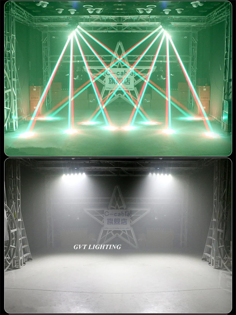 Imagem -06 - Led Moving Head Light Rgbw em Beam Clube Stage Iluminação Profissional 5x40w Branco