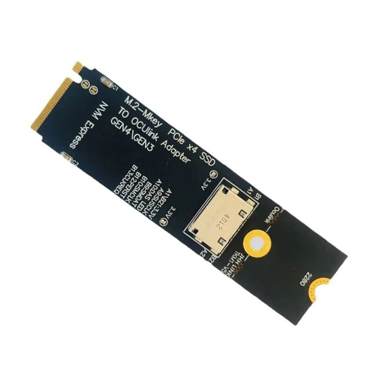 M.2 M-Key PCIe X4 SSD TO oculink อะแดปเตอร์ SFF-8612 Gen4/Gen3สำหรับ2.5นิ้ว U.2 NVMe (SFF 8639)SSD PCI-E NGFF ไรเซอร์การ์ด