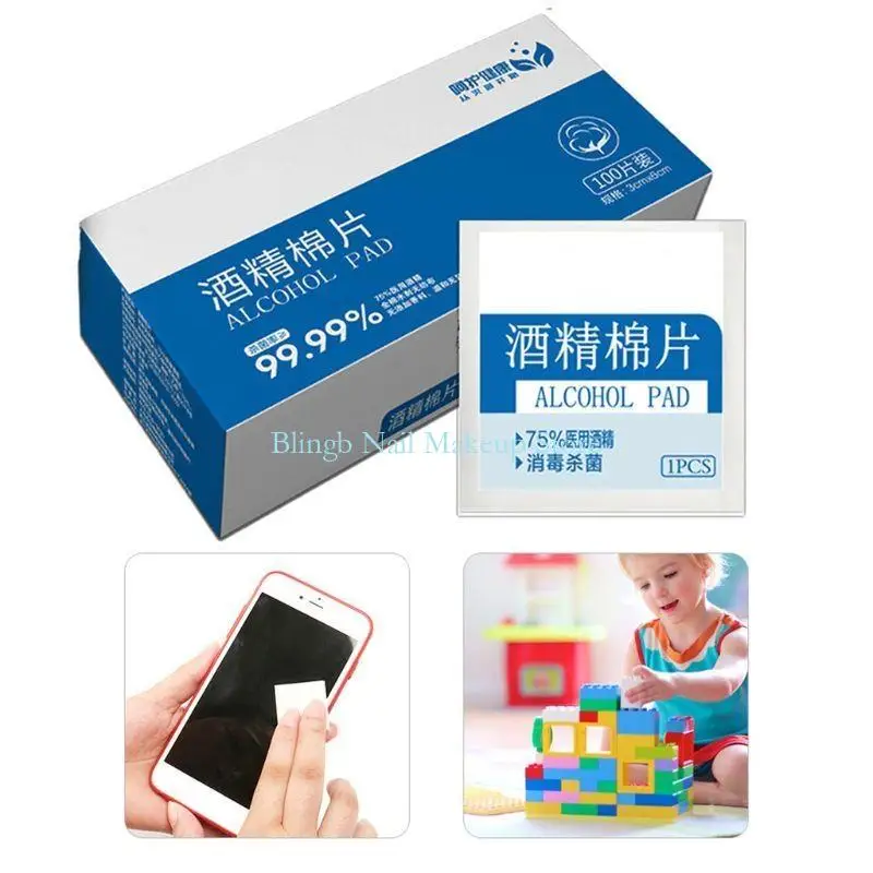 28TA 100Pcs/Box Portable Pad Cleansing Wet Wipes Tablet Individually Wrapped