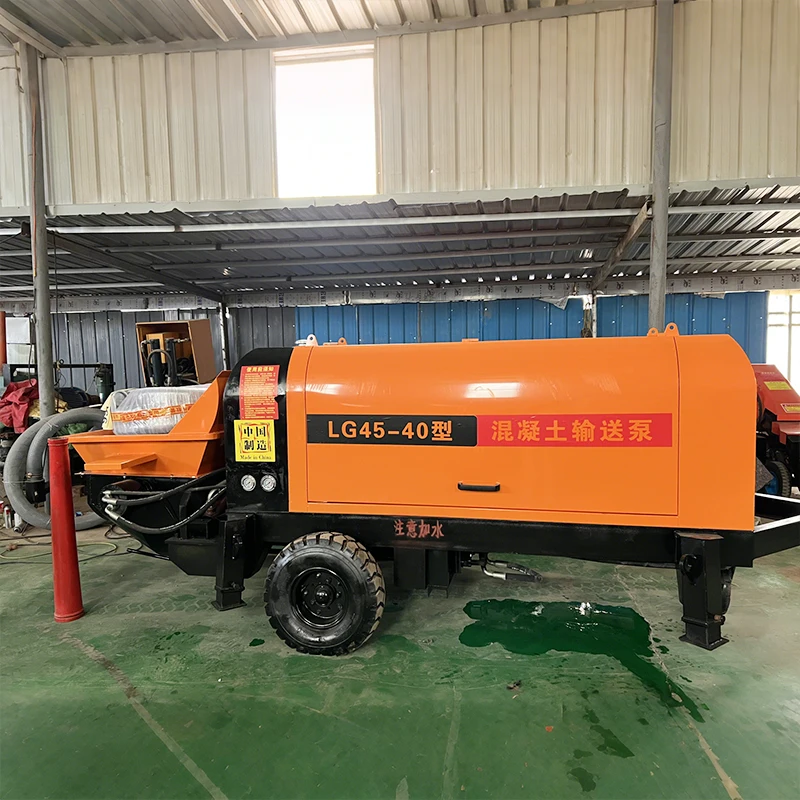 2025 السعر المنخفض جديد آلة مضخة خلط الخرسانة الصغيرة محرك الديزل المحمولة مضخات الخرسانة المحمول مضخة خلاط البناء الخرساني