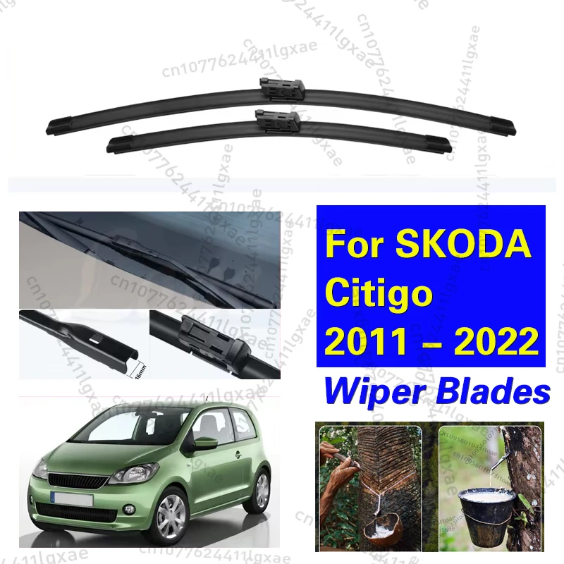 

Wiper Front Wiper Blades For SKODA Citigo 2011 - 2022 Windshield Windscreen Front Window Auto Accessories 2019 2020 2021 24"+16"
