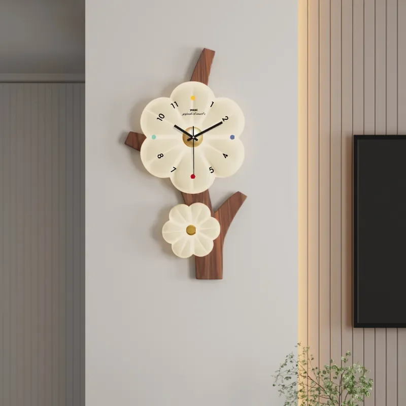 2025 New Silent Electronic Wall Clock for Living Room Dining Room Entrance Modern Atmosphere Decorative Home Timepiece