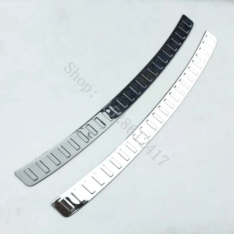 

Для VW/Volkswagen Tiguan MK2 2017 2018 ~ 2024 нержавеющая сталь дверь автомобиля задний бампер протектор порога багажника накладка накладка Стайлинг автомобиля