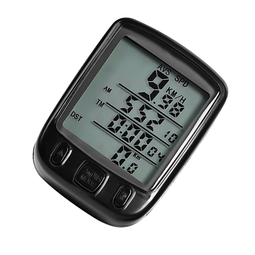 Wired Bicycle Computer SD-563A Featuring 24 Functional Metrics and Green Night Light for Consistent Cycling Data