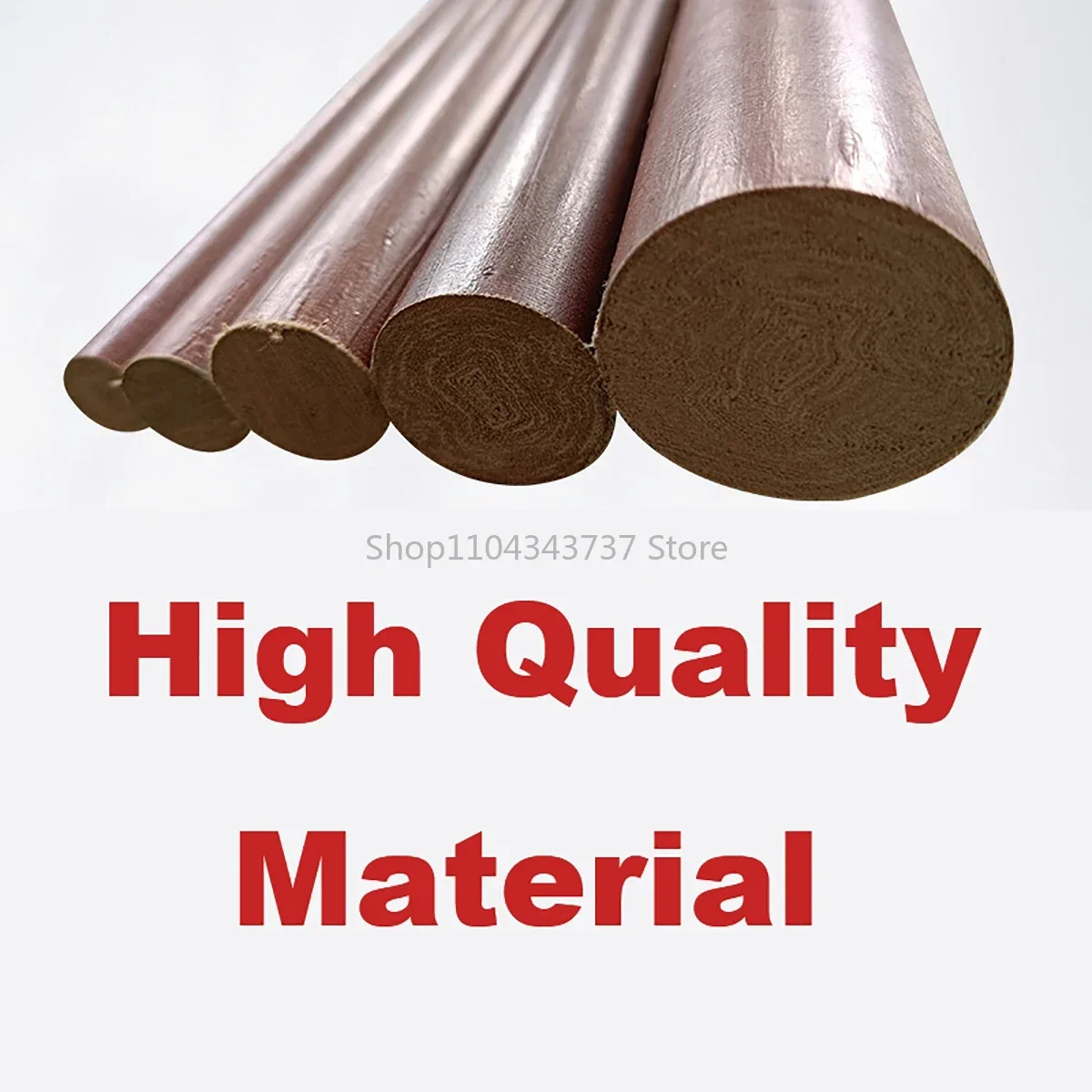 1Pcs 8-50mm Diameter Bakelite Bar Phenolic Laminate Bar Insulation Bar High Temperature Resistant Electric Wood Rod Length 500mm