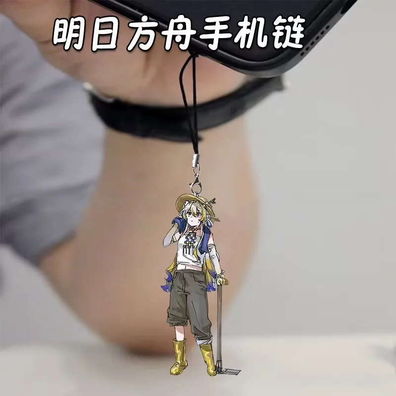 Периферийная цепочка для мобильного телефона "Arknights", акриловая подвеска для мобильного телефона 2D, подвесное украшение для школьной сумки