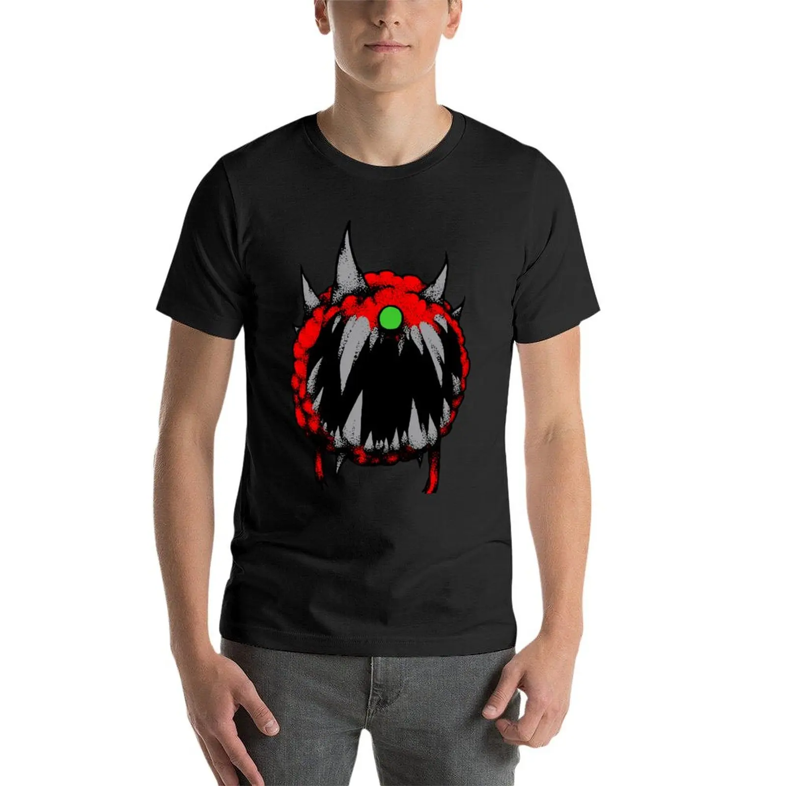 Cacodemon! T-Shirt Graphique Personnalisé pour Homme, Vêtement Esthétique, Hip Hop