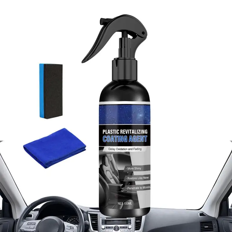 

Car Interior Polish Spray 100ml Car Cleaner Polish Car Cleaners Spray Car Polisher Spray For Truck SUV Convertible Car