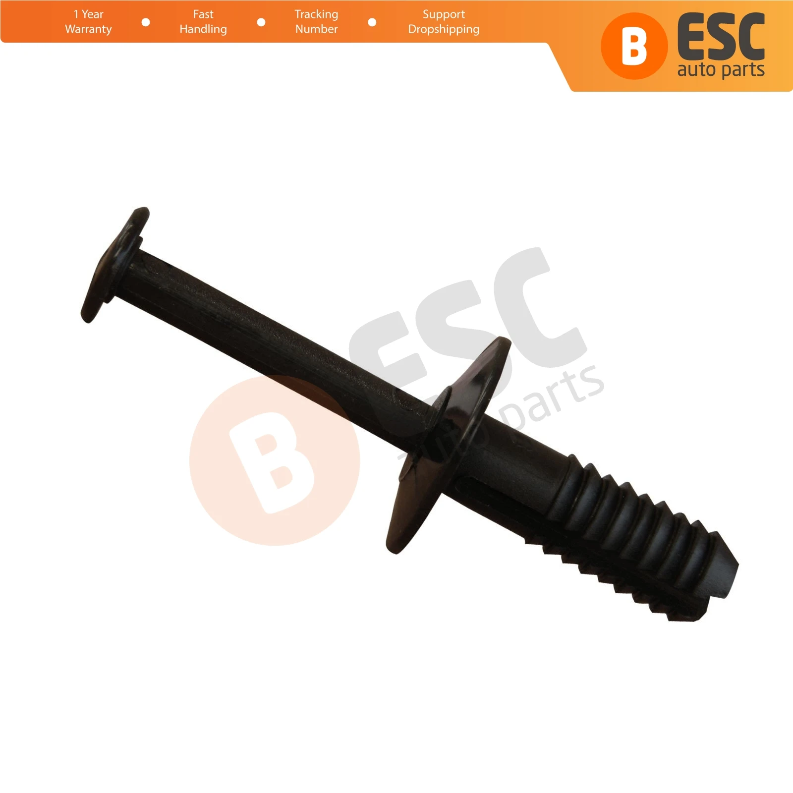 ECF8 10 Pieces Bumper Push type Expanding Rivet, Black for Opel: 1400804; BMW: 51111964186, Mercedes: A0009905492