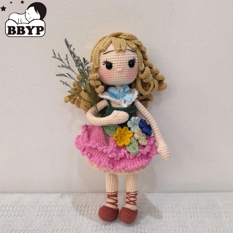 

Handmade Knitting Doll Crochet Lily Girl Doll Crochet Dolls For Home Accessories Pattern Craft Toy Ornaments