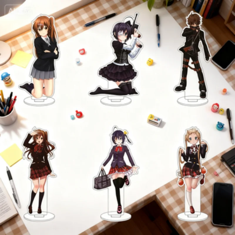 Demo de Chuunibyou Koi ga Shitai Love Chunibyo y otros delirios decoración de escritorio japonesa Anime HD soporte acrílico de pie regalo 15CM