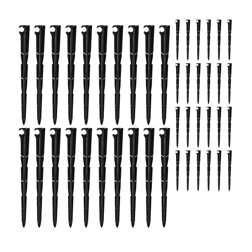 

100 Pcs Irrigation Drip Support Stakes 1/4inch Universal Drip Lines Tubing Hose Drip Irrigation Hose Tubing Hose Holder