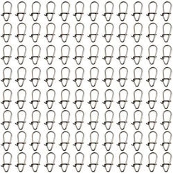 100PCS Stainless Steel Gourd Snap Safety Fast Clip Lock Pin Strong Pull Fish Hook Lure Connector Fishing Accessories Pesca