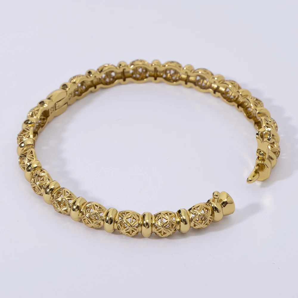 LUIZADA 2025, neues Vintage-Armband für Damen, afrikanische Hochzeit, luxuriös, vergoldet, Braut, exquisiter Glücksarmreif, Schmuck – Detail 17