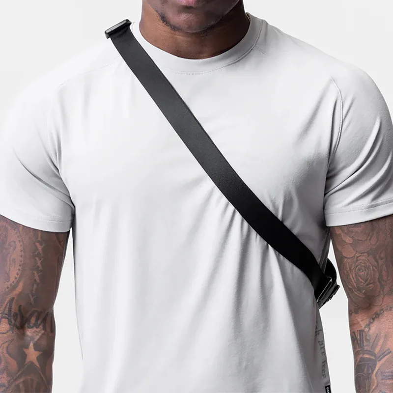 Men Chest Pack Outdoor Running Bag Phone Pouch Waist Bag Hip Hop Streetwear Cycling Gym Fitness Sport Accessories Shoulder Bags