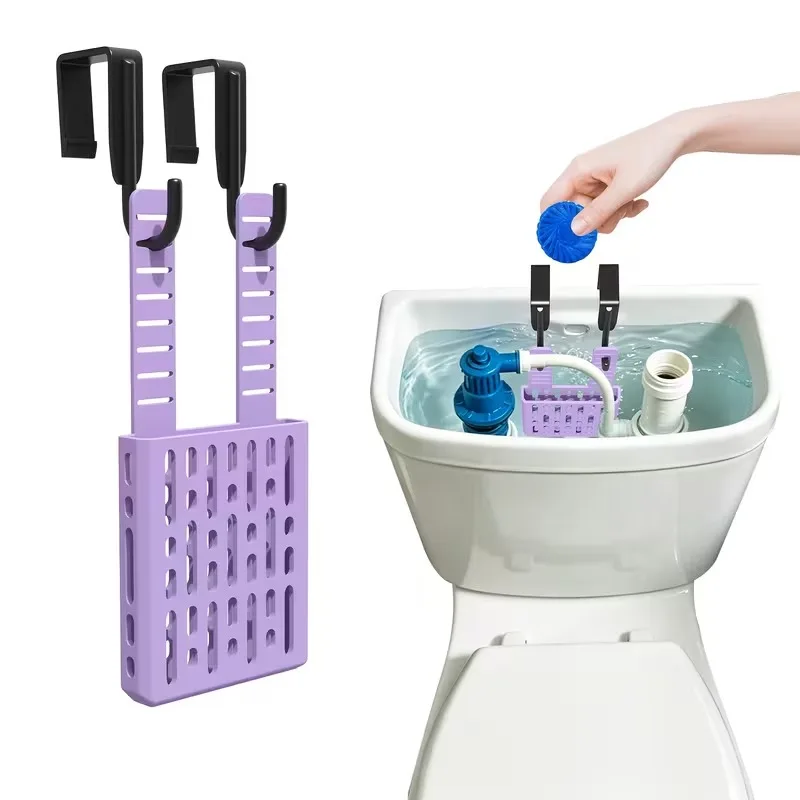 

Toilet Tank Cleaning Tablet Holder, No-Drill Adjustable Tablet Dispenser, Hanging with Rust-Proof Hook, for Toilet Tank Cleaner