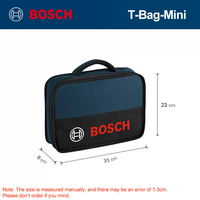 Bosch T-Bag Mini Canvas Tools Bag Waterproof Wear-Resistant Portable Electrician Special Maintenance Toolkit Storage Bag