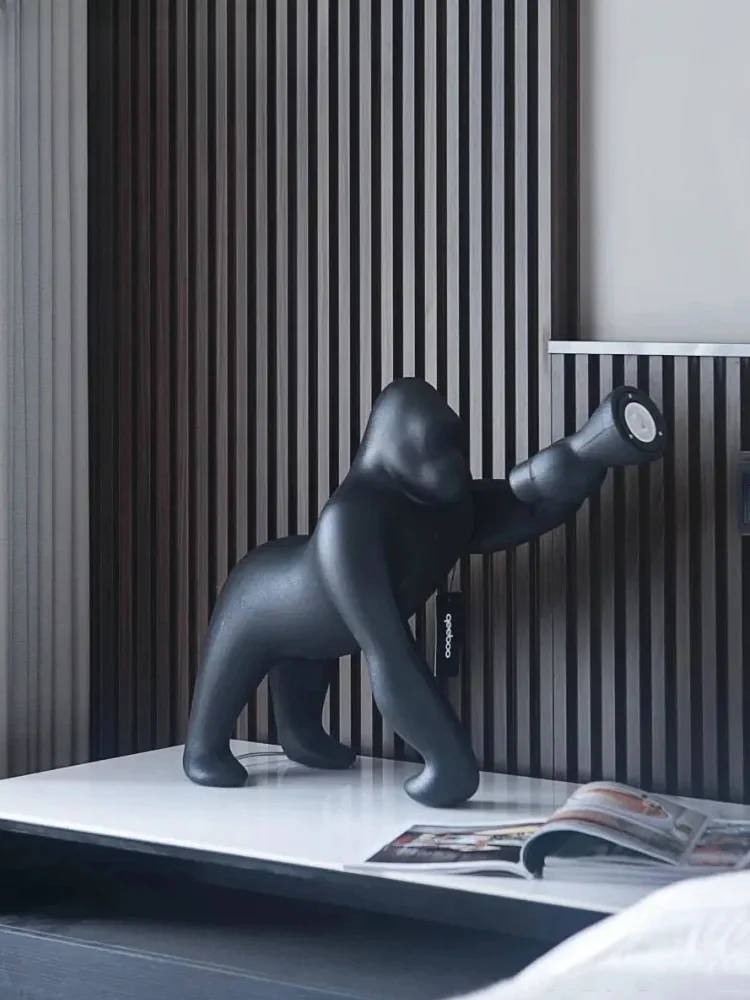 

Gorilla floor lamp animal sculpture ornament