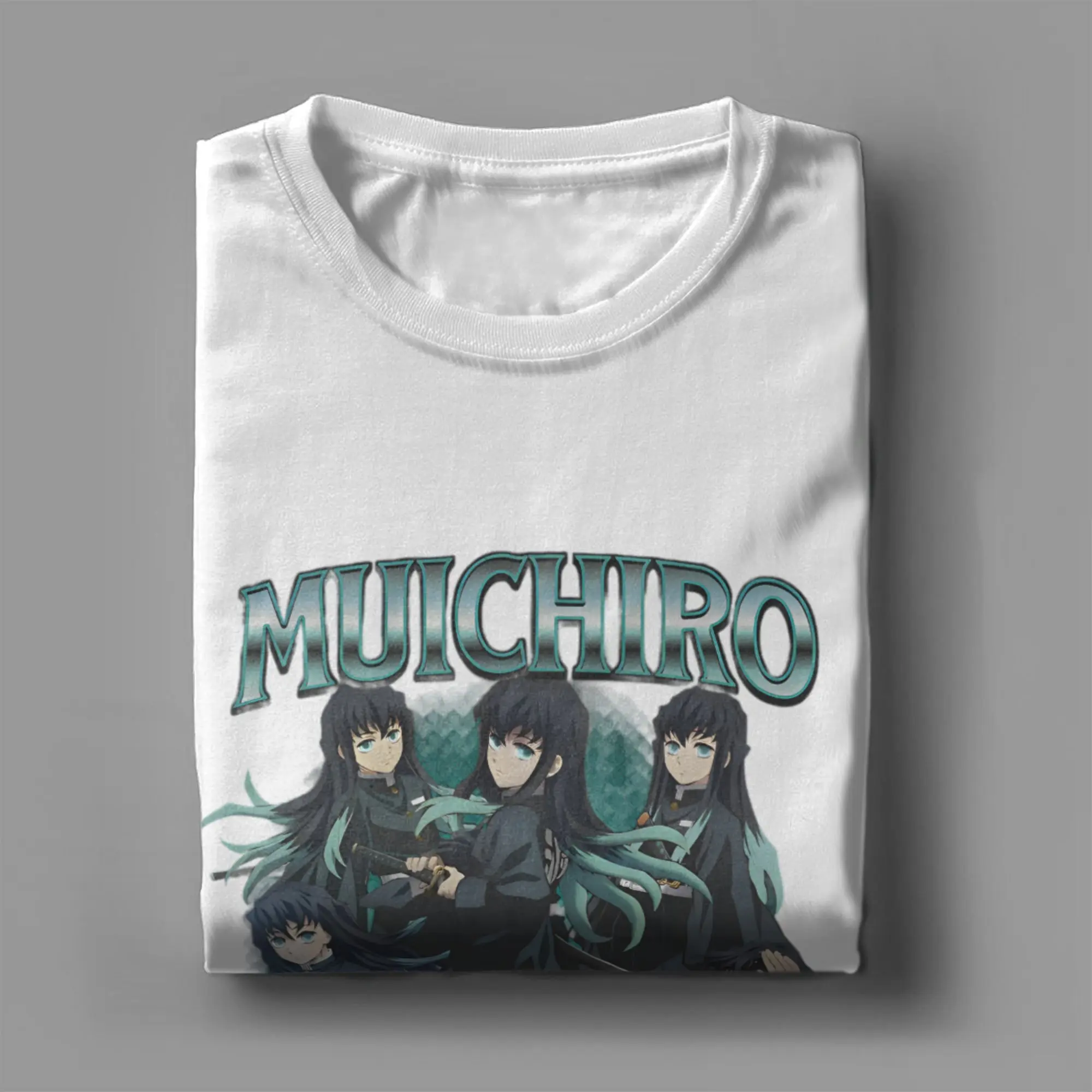 토키토 무이치로 귀멸의 칼날 데몬 슬레이어 남성용 티셔츠 순면 크레이지 티셔츠 크루넥 티셔츠 반팔 상의