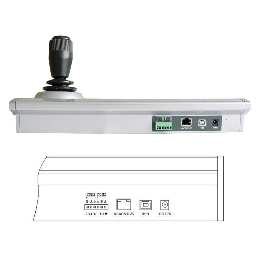 Kamera 3D PTZ Joystick Pengendali IP Kamera Operasi Keyboard IP Remote Control Keyboard