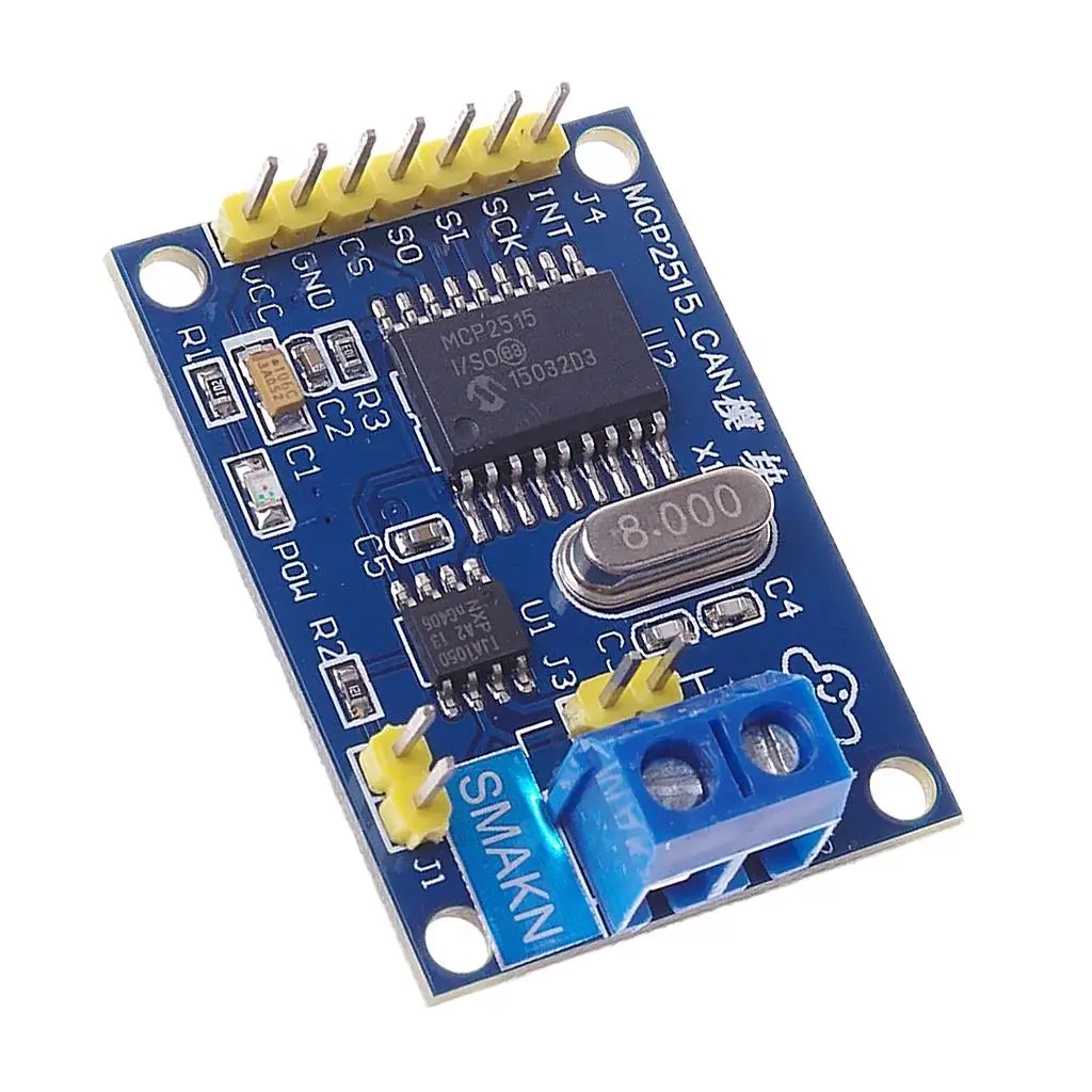 MCP2515 Bus Module Module 5V DC for Blue TJA1050 Receiver Module for 51 MCU ARM Controller Diy Kit