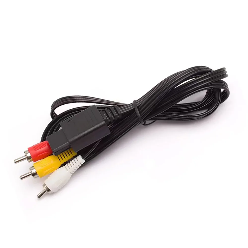 YUXI-Linha AV Multi-Purpose Super SNES, Linha N64AV, NGC, Linha N64AV, 1,8 m, 6FT, RCA, AV, Áudio, Vídeo, Cabo Estéreo, 1PC