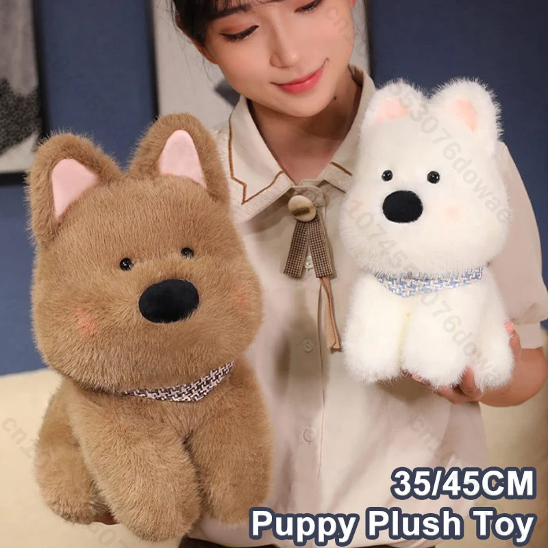

35/45 см милый щенок Вест-хайленд плюшевая игрушка собака белый терьер куклы мягкая подушка для собаки игрушка на Рождество Валентина подруга