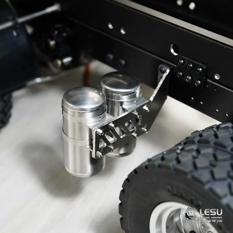 1/14 truck LESU simulation gas storage tank G-6170 dual gas tank air filter Tamiya drag head mud head model accessories